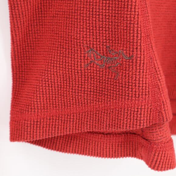 Arc'Teryx Women's L 12-14 Waffle Polartec Fleece 1/4 Zip Pullover Base Layer - Picture 4 of 7